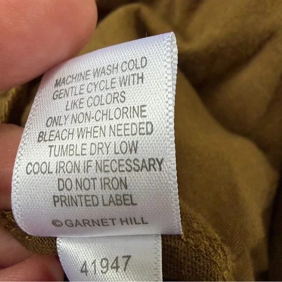 Garnet Hill Favorite Maxi Knit Skirt Sandalwood Brown Pockets Size Medium Petite - Picture 8 of 10